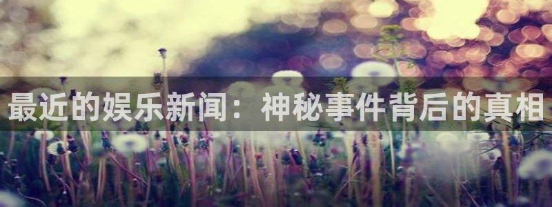 彩虹多多app安全吗：最近的娱乐新闻：神秘事件背后的真相