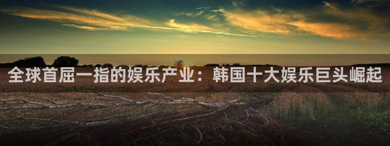 下载新版彩虹多多：全球首屈一指的娱乐产业：韩国十大娱乐巨头崛起